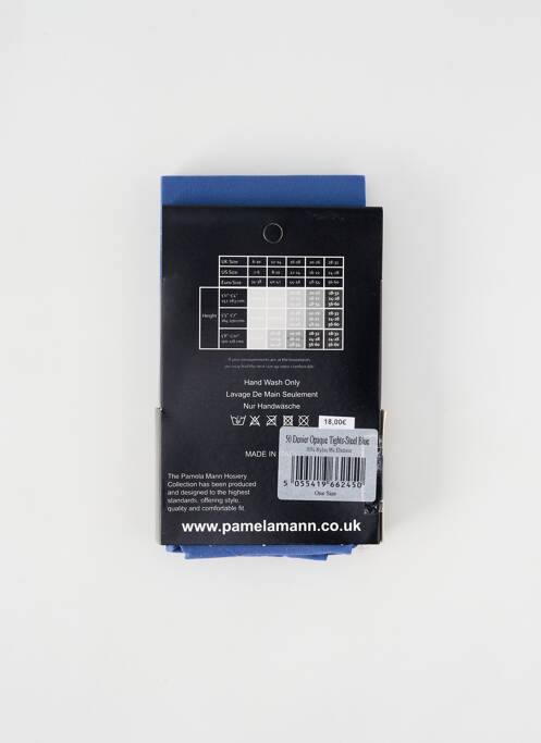 Collants bleu PAMELA MANN pour femme