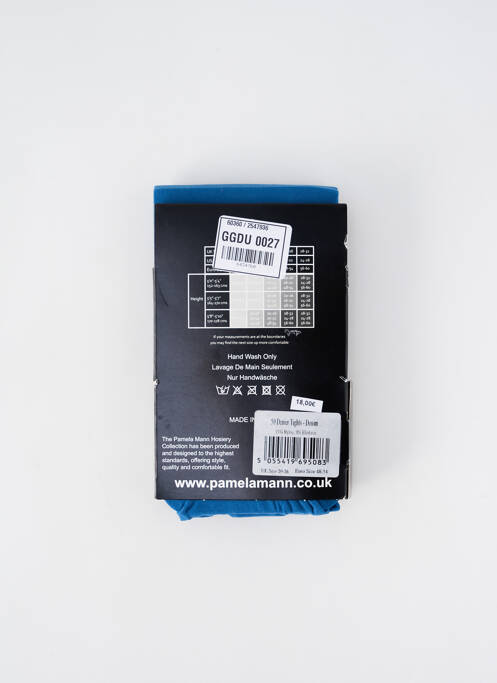 Collants bleu PAMELA MANN pour femme