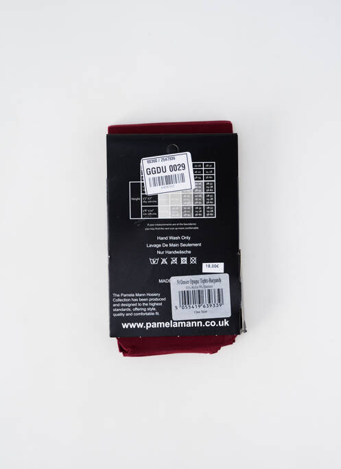 Collants violet fonce PAMELA MANN femme