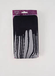 Collants imprimé fantaisie noir PAMELA MANN femme