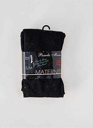 Pantalon maternité stretch noir PAMELA MANN femme