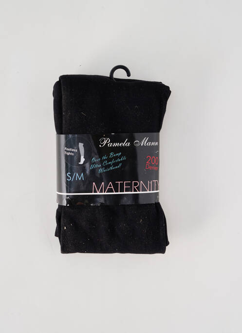 Pantalon maternité stretch noir PAMELA MANN femme
