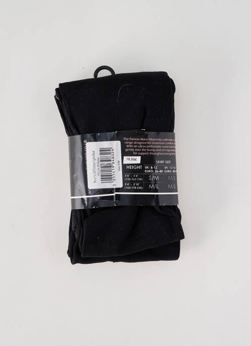 Pantalon maternité stretch noir PAMELA MANN femme