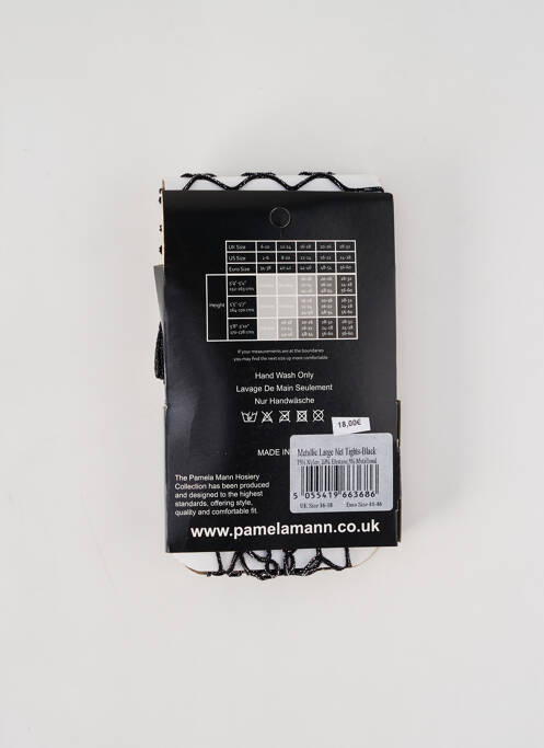 Collants argent PAMELA MANN pour femme