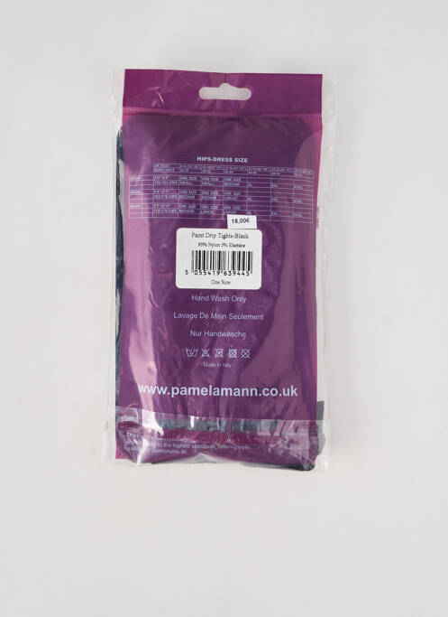 Collants noir PAMELA MANN pour femme