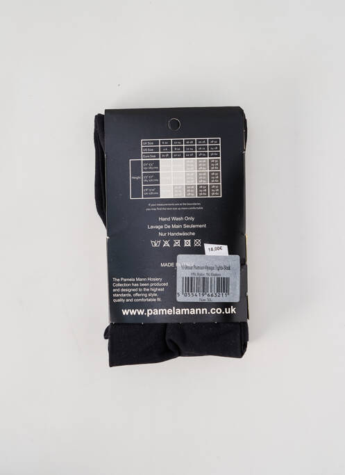 Collants noir PAMELA MANN pour femme