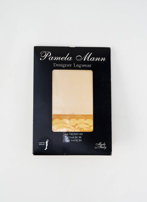 Bas jaune PAMELA MANN pour femme