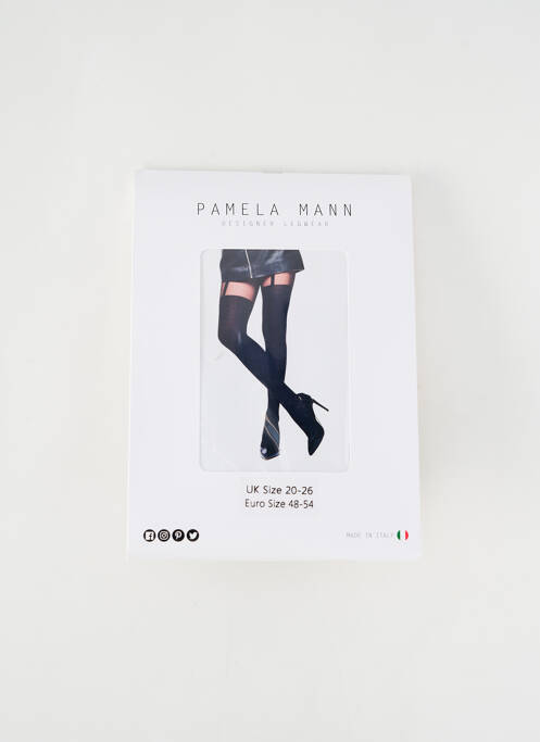 Collants noir PAMELA MANN pour femme