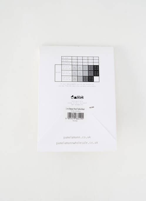 Collants noir PAMELA MANN pour femme