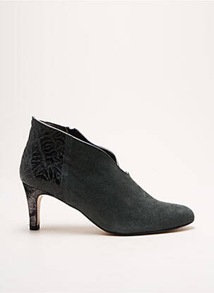 Bottines/boots tissage satiné talon de 4 à 6cm gris CRÉATIS femme