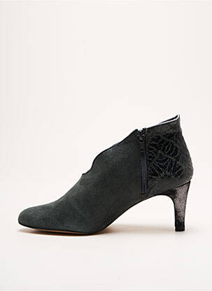 Bottines/boots tissage satiné talon de 4 à 6cm gris CRÉATIS femme