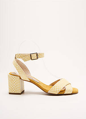 Sandales/nu pieds fermeture bride(s) talon de 4 à 6cm jaune MARIAN femme