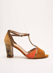 Sandales/Nu pieds orange CRÉATIS pour femme seconde vue