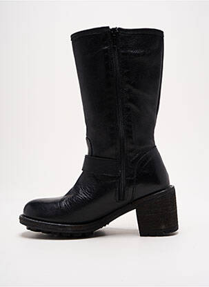 Bottines/boots matière lisse talon de 4 à 6cm noir ANNE femme