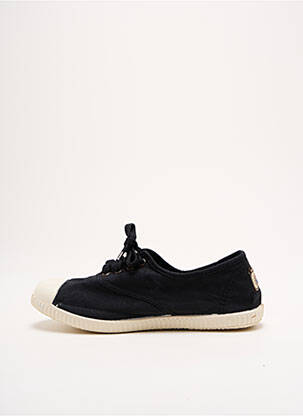 Baskets bout rond talon plat jusqu'à 3cm noir VICTORIA femme