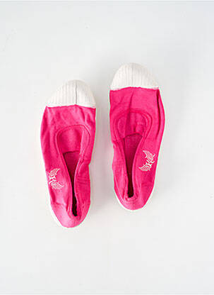 Slip ons bout rond talon plat jusqu'à 3cm rose KAPORAL femme
