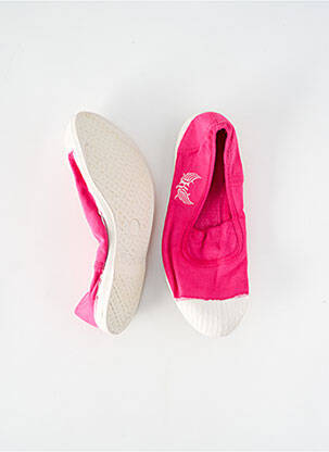Slip ons bout rond talon plat jusqu'à 3cm rose KAPORAL femme