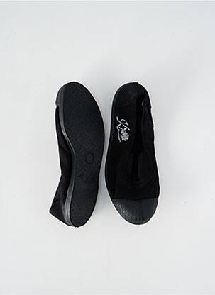 Slip ons bout rond talon plat jusqu'à 3cm noir KAPORAL femme