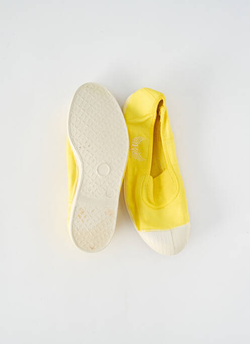 Slip ons bout rond talon plat jusqu'à 3cm jaune KAPORAL femme
