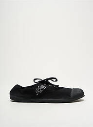 Baskets bout rond talon plat jusqu'à 3cm noir KAPORAL femme