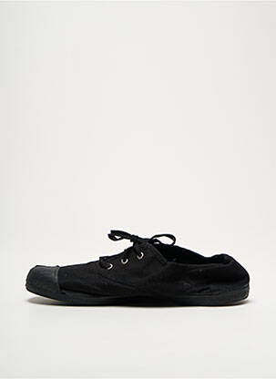 Baskets bout rond talon plat jusqu'à 3cm noir KAPORAL femme