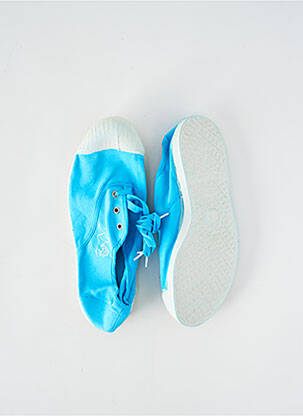 Baskets bout rond talon plat jusqu'à 3cm bleu clair KAPORAL femme
