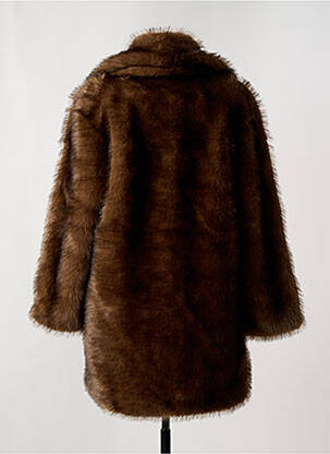Manteau long coupe droite sans capuche marron MOLLY BRACKEN femme