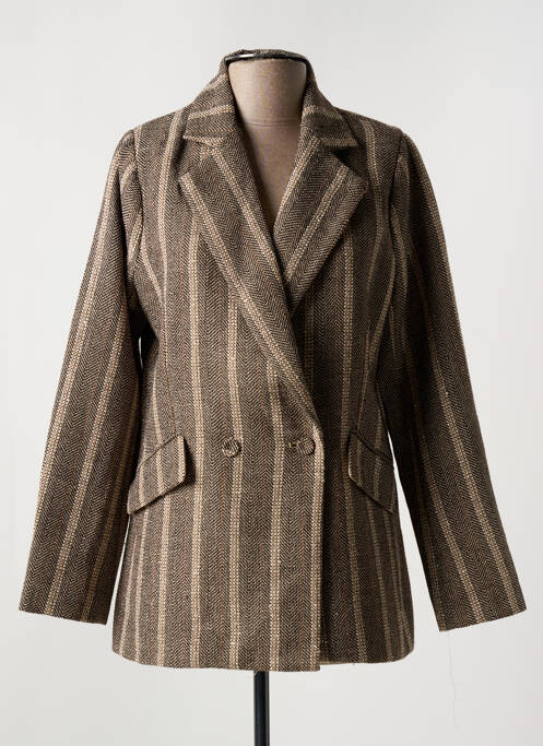 Blazer coupe cintrée beige MOLLY BRACKEN femme