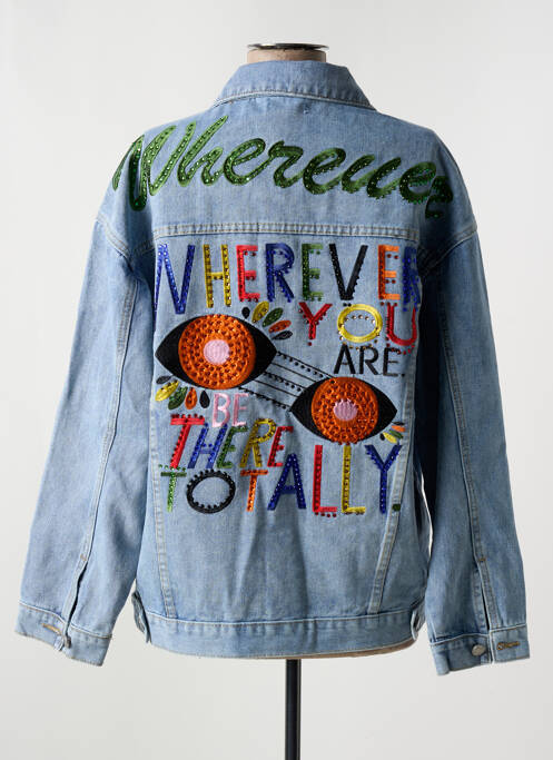 Veste casual coupe droite bleu ZAC & ZOE femme