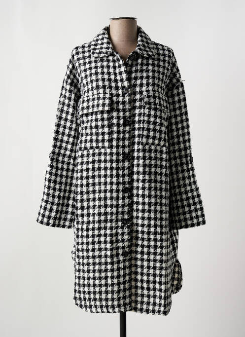 Manteau long noir GOLDEN LIVE pour femme