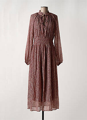 Robe longue manches longues manches longues rouge MOLLY BRACKEN femme