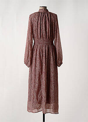 Robe longue manches longues manches longues rouge MOLLY BRACKEN femme