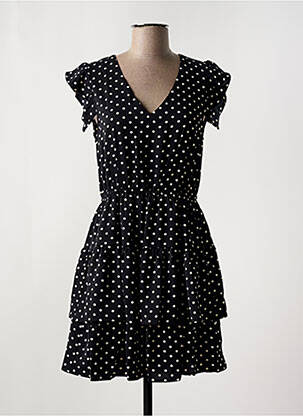 Robe courte manches courtes manches courtes noir MOLLY BRACKEN femme