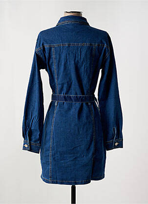 Robe courte manches longues manches longues bleu SOFTY femme