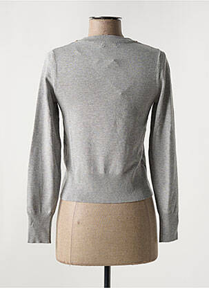 Pull tissage chiné manches longues gris TIFFOSI femme