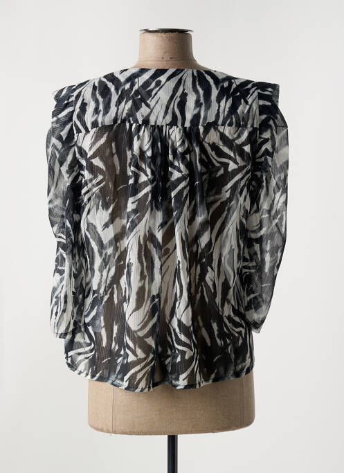 Chemisier coupe cintrée manches 3/4 gris MORGAN femme