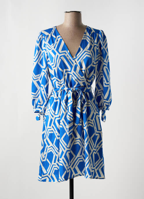 Robe courte bleu MORGAN pour femme