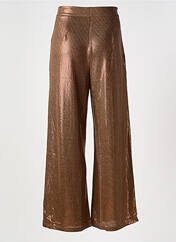 Pantalon flare marron GOLDEN LIVE pour femme seconde vue