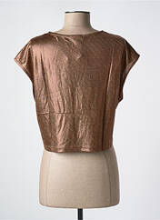 Top marron GOLDEN LIVE pour femme seconde vue