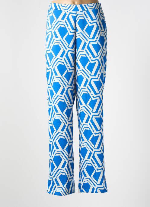 Pantalon droit bleu MORGAN pour femme