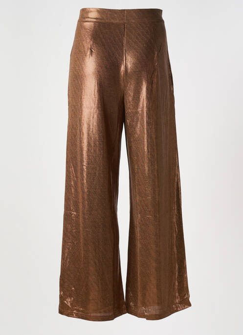 Pantalon flare marron GOLDEN LIVE pour femme