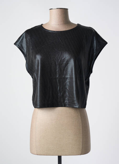 Top noir GOLDEN LIVE pour femme