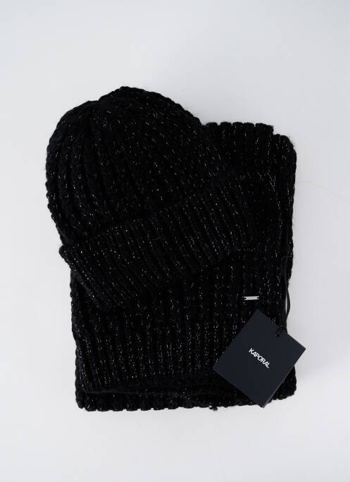 Bonnet noir KAPORAL pour femme