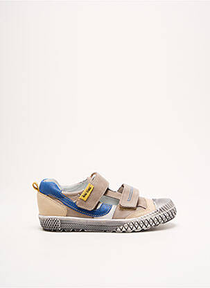 Sandales/nu pieds tissage satiné bout rond beige LE LOUP BLANC garcon