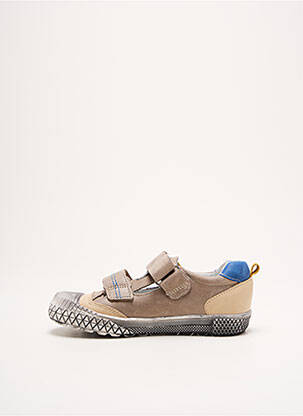 Sandales/nu pieds tissage satiné bout rond beige LE LOUP BLANC garçon