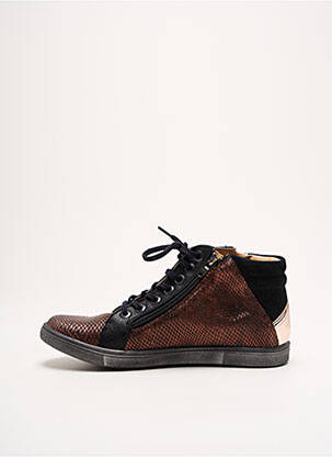 Bottillons nubuck bout rond marron INTREPIDES PAR BABYBOTTE fille