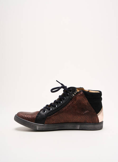 Bottillons nubuck bout rond marron INTREPIDES PAR BABYBOTTE fille