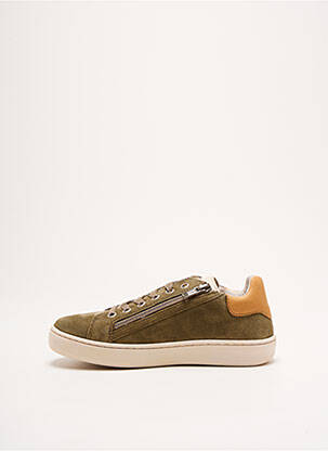 Baskets nubuck bout rond vert REQINS garçon