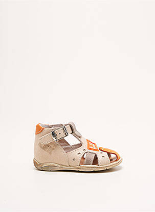 Sandales/nu pieds bout rond bout rond beige LITTLE MARY garçon