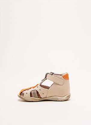 Sandales/nu pieds bout rond bout rond beige LITTLE MARY garçon